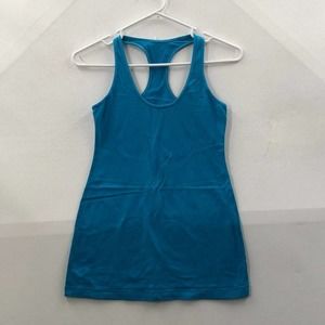 Lululemon Womens Blue Round Neck Racerback Activewear Tank Top Size 4